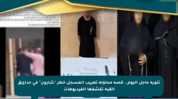 تنويه عاجل اليوم.. قصة محاولة تهريب المسجل خطر “شارون” في حدائق القبة تكشفها الفيديوهات